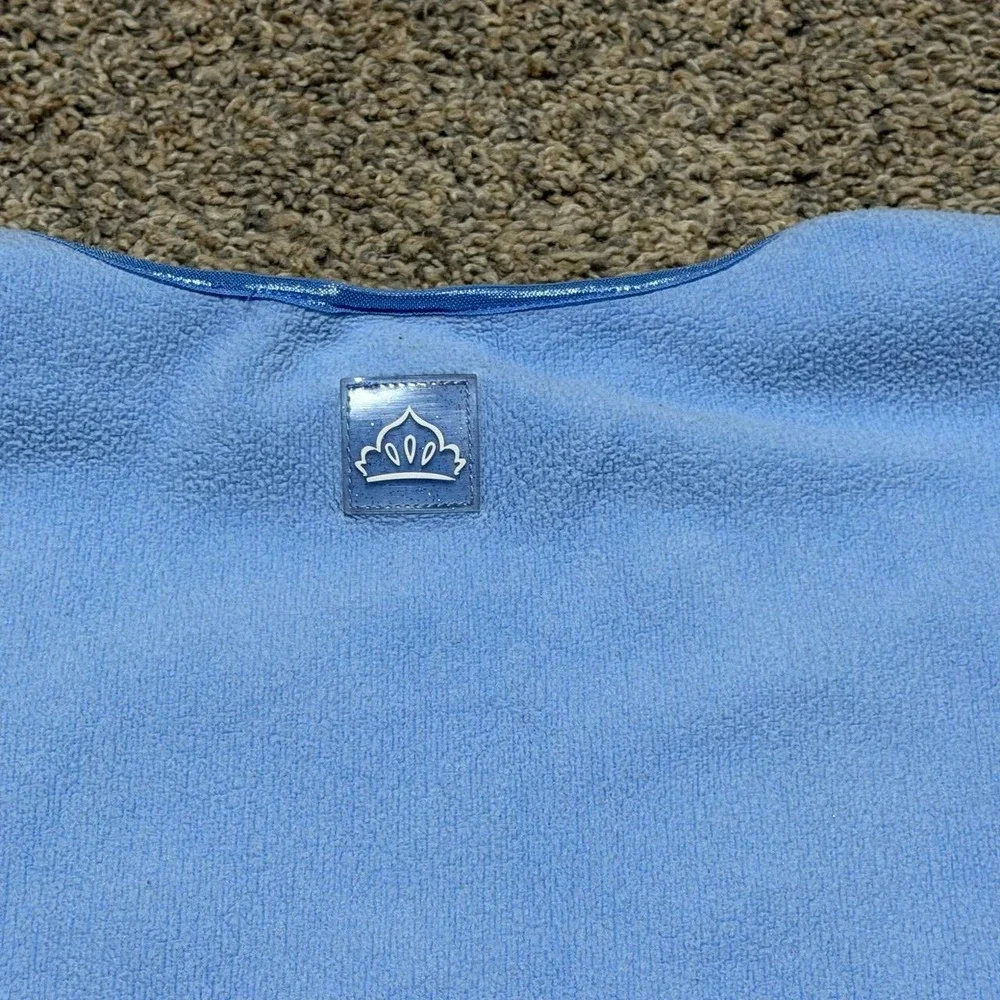 Disney Princess Girls XS 4/5 Blue Fleece Pullover Aurora Snow White Cinderella